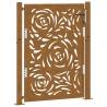 Garden Gate 105x130 cm Weathering Steel Flame Design