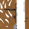 Garden Gate 105x130 cm Weathering Steel Flame Design