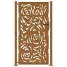 Garden Gate 105x180 cm - Weathering Steel Flame Design