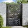  Garden Gate Black 105x130 cm Steel Cross Design Colour steel/black Size 105 x 130 cm Model cross design 