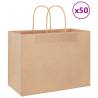  Paper Bags 50 pcs with Handles Brown 32x17x25 cm Colour brown Size 32 x 17 x 25 cm Quantity in Package 50 