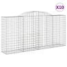 Arched Gabion Baskets - 10 pcs | Durable Galvanised Iron