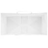 250 Pcs White Paper Bags with Handles - Eco-Friendly & Durable