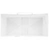 250 White Paper Bags with Handles - Durable & Recyclable