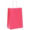 Pink Paper Bags with Handles - 50 pcs | 15x8x21 cm