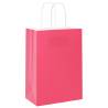 Pink Paper Bags with Handles - 50 pcs | 15x8x21 cm