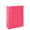 50 Pink Paper Bags with Handles - Sustainable Gift Packaging