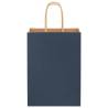 50 Blue Paper Bags with Handles - Eco-friendly & Versatile