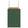 50 Green Paper Bags with Handles - Durable & Eco-Friendly