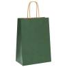 Green Paper Bags with Handles - 250 pcs | Eco-Friendly Packaging