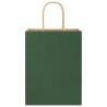 250 pcs Green Paper Bags with Handles - Eco-Friendly [Hipomarket]