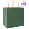  Paper Bags 250 pcs with Handles Green 26x17x25 cm Colour green Size 26 x 17 x 25 cm Quantity in Package 250 