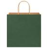 Green Paper Bags with Handles - 250 pcs | Eco-Friendly Packaging