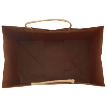 Green Paper Bags with Handles - 250 pcs | Eco-Friendly Packaging