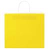 Yellow Paper Bags with Handles - 50 pcs | Durable & Recyclable