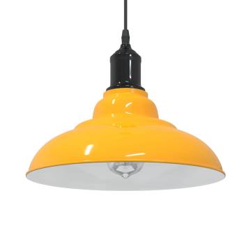 Gloss Yellow Pendant Lamp - Adjustable E27 | HipoMarket