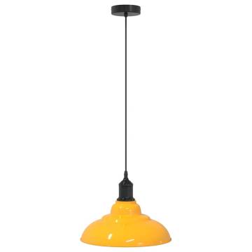 Gloss Yellow Pendant Lamp - Adjustable E27 | HipoMarket