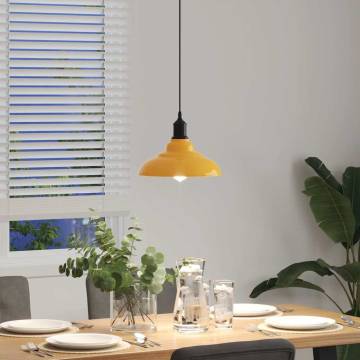 Gloss Yellow Pendant Lamp - Adjustable E27 | HipoMarket