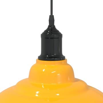 Gloss Yellow Pendant Lamp - Adjustable E27 | HipoMarket