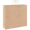 250 Pcs Brown Paper Bags with Handles - Sustainable & Durable