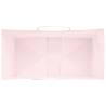 Eco-Friendly Pink Paper Bags with Handles - 50 pcs | HiPo Market