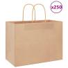  Paper Bags 250 pcs with Handles Brown 32x17x25 cm Colour brown Size 32 x 17 x 25 cm Quantity in Package 250 