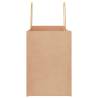 250 Pcs Brown Paper Bags with Handles - Eco-Friendly Solution