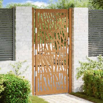 Garden Gate 105x205 cm - Elegant Weathering Steel Design