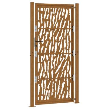 Garden Gate 105x205 cm - Elegant Weathering Steel Design