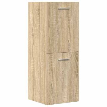 5 Piece Bathroom Furniture Set - Sonoma Oak Engineered Wood