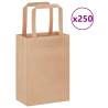 250 Brown Paper Bags with Handles - Eco-Friendly & Durable