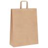 Brown Paper Bags with Handles - 250 pcs | Hipo Market