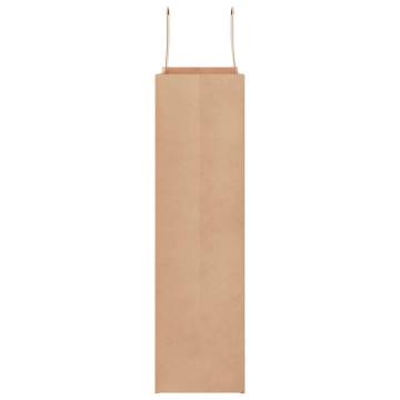 Brown Paper Bags with Handles - 250 pcs | Hipo Market