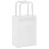 50 White Paper Bags with Handles - Eco-Friendly | HipoMarket