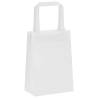 50 White Paper Bags with Handles - Eco-Friendly | HipoMarket