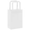 50 White Paper Bags with Handles - Eco-Friendly | HipoMarket