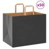  Paper Bags 50 pcs with Handles Black 32x22x24 cm Colour black Size 32 x 22 x 24 cm Quantity in Package 50 