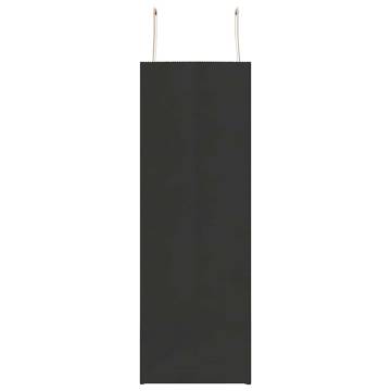 Durable Black Paper Bags with Handles - 250 pcs | Hipomarket