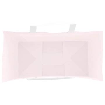 250 Pink Paper Bags with Handles - Eco-Friendly Packaging