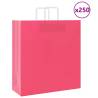  Paper Bags 250 pcs with Handles Pink 45x17x48 cm Colour pink Size 45 x 17 x 48 cm Quantity in Package 250 