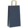 Blue Paper Bags with Handles - 50 pcs | Eco-Friendly Packaging