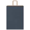 Blue Paper Bags with Handles – 250pcs (32x17x44 cm)