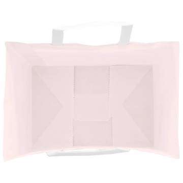 Pink Paper Bags with Handles - 50 pcs | Eco-Friendly Packaging