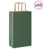  Paper Bags 50 pcs with Handles Green 21x11x36 cm Colour green Size 21 x 11 x 36 cm Quantity in Package 50 