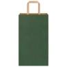 Eco-Friendly Green Paper Bags with Handles - 50 pcs | HiPo Market