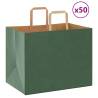  Paper Bags 50 pcs with Handles Green 32x22x24 cm Colour green Size 32 x 22 x 24 cm Quantity in Package 50 