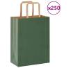  Paper Bags 250 pcs with Handles Green 21x11x28 cm Colour green Size 21 x 11 x 28 cm Quantity in Package 250 