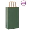  Paper Bags 250 pcs with Handles Green 21x11x36 cm Colour green Size 21 x 11 x 36 cm Quantity in Package 250 