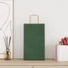 Eco-Friendly Green Paper Bags 250 pcs with Handles - 21x11x36 cm