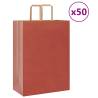  Paper Bags 50 pcs with Handles Red 32x17x44 cm Colour red Size 32 x 17 x 44 cm Quantity in Package 50 